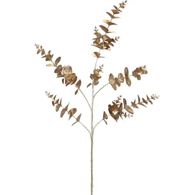 Viana Eucalyptus kunst eucalyptustak metallic L105cm Goud