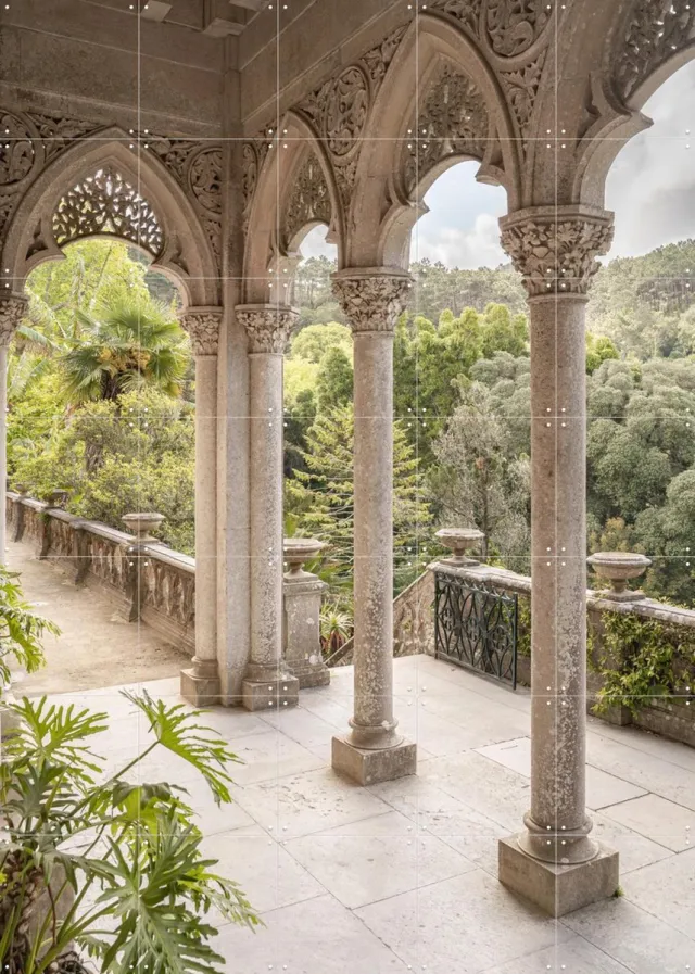 IXXI Arches, Henrike Schenk - 100 x 140 cm - Grote wanddecoratie en posters - Kleurrijk, Naturalisme, Fotografie, Woonkamer, Gang, Architectuur Grijs