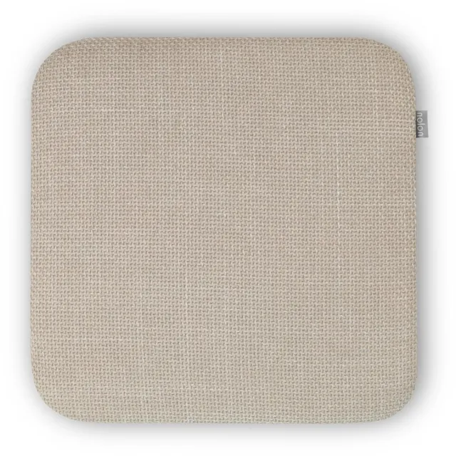Nolon Jul Stoelkussen Beige - Vierkant - Voor Binnen - Zitkussen Eetkamer - met Antislip - 34 x 34 cm