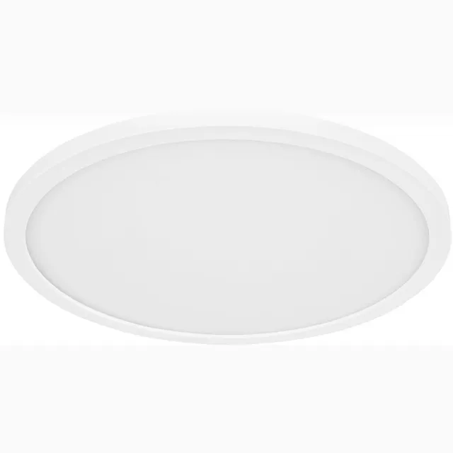 Globo Lighting Plafondlamp Woonkamerschijnwerper Eettafellamp Geheugenfunctie IP44 LED 24W wit opaal, rond, 1x LED 24W 2300lm 3000K warm wit, DxH 42x2,5 cm