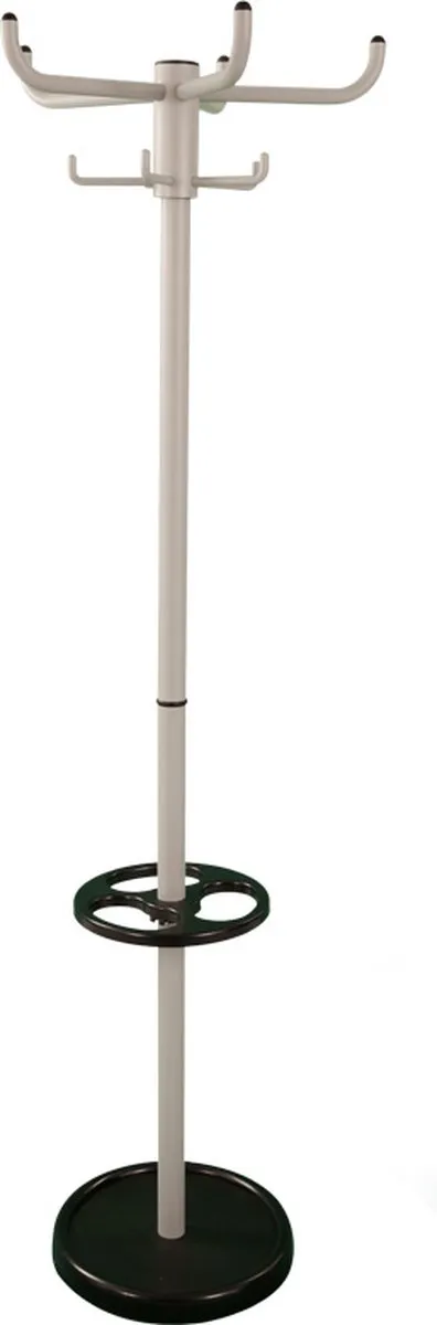 V-Part Staande kapstok met parapluhouder High Five - Steel - grijs, zwart