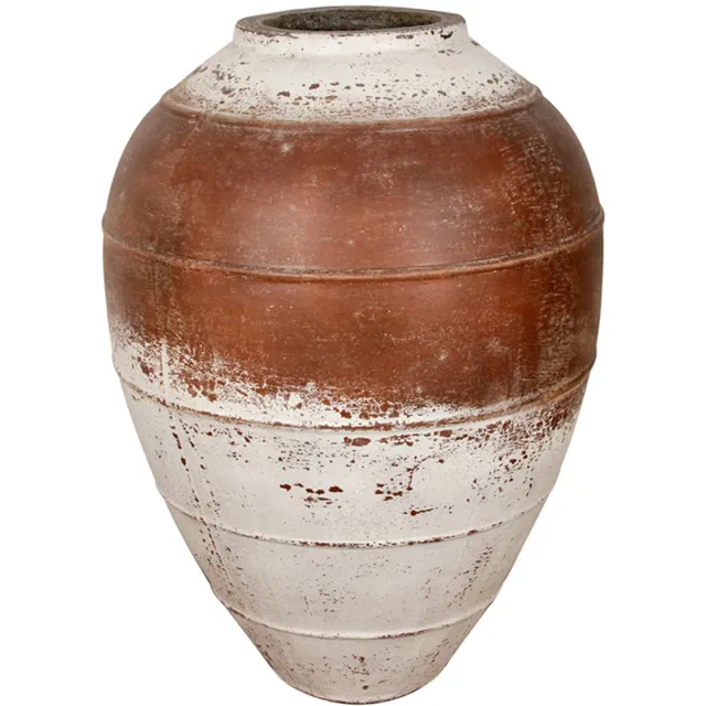 Pole to Pole Keramische Vaas Rome Beige, Brown, White