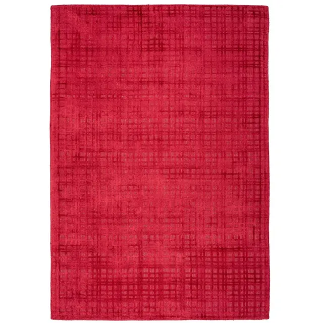 Dutch XXL Laagpolig Vloerkleed | Tapijt | Karma | Blokken | Rood | 80x150 cm