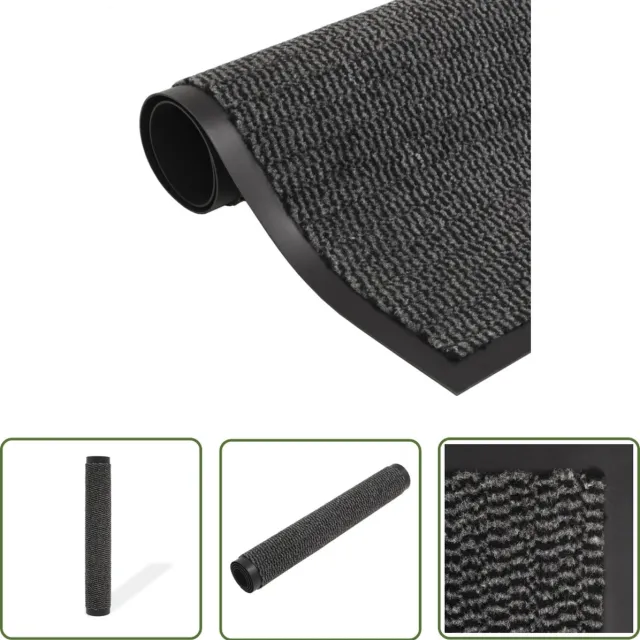 vidaXL Deurmat - Droogloopmat - Droogloopmat rechthoekig getuft 120x180 cm antraciet - Vloermat - Interieurdecoratie - Anthrazit Anthracite