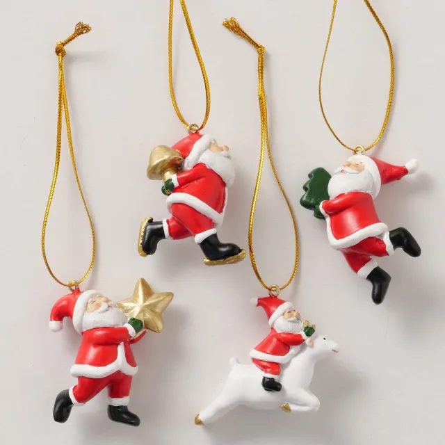Boltze Home Kersthanger Kerstman 5x3x6cm Meerkleurig