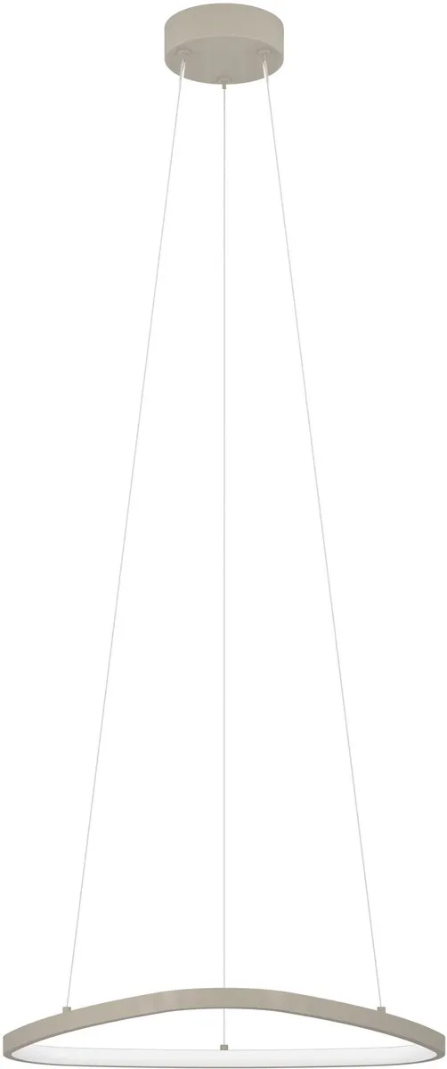EGLO Leporano Hanglamp - Ø 49 cm - Zandkleur/Beige/Wit - Instelbaar wit licht (warm, neutraal en daglicht)