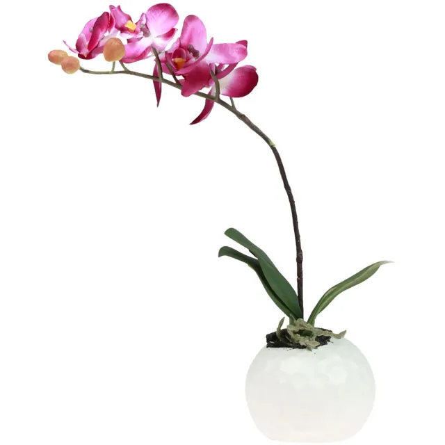 DPI GmbH Kunstorchideeën in pot Phalaenopsis kunstbloemen orchideeën roze 34cm