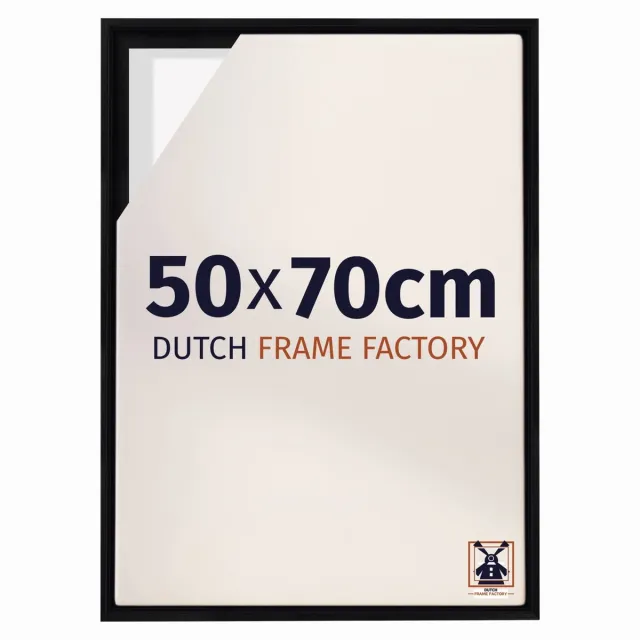 Dutch Frame Factory Baklijst 50x70 cm - Zwart Mat - Geschikt voor Canvasdoek - MDF Baklijst Lausanne
