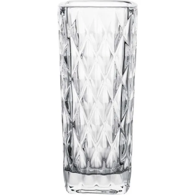 Gerimport Bloemenvaasje - voor kleine stelen/boeketten - helder glas - 6 x 15 cm Transparant