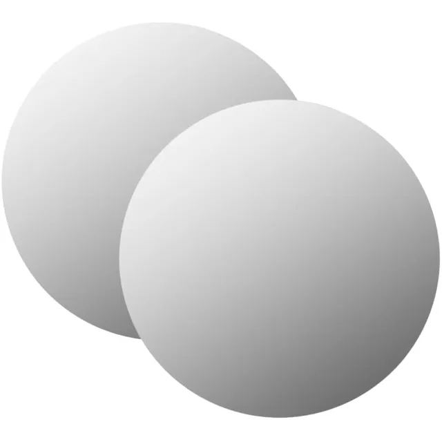 vidaXL Wandspiegels 2 st rond 70 cm glas Zilver