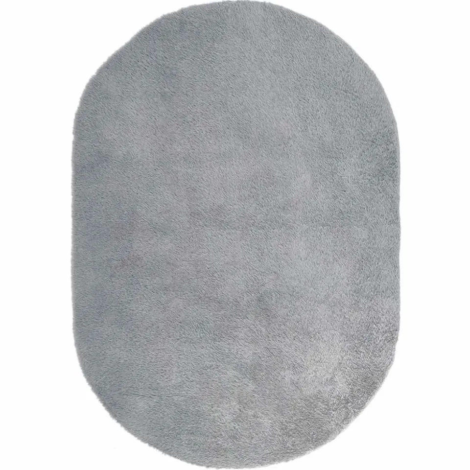 vidaXL Hoogpolig vloerkleed NAVARRA 300x200 cm polyester lichtgrijs grijs