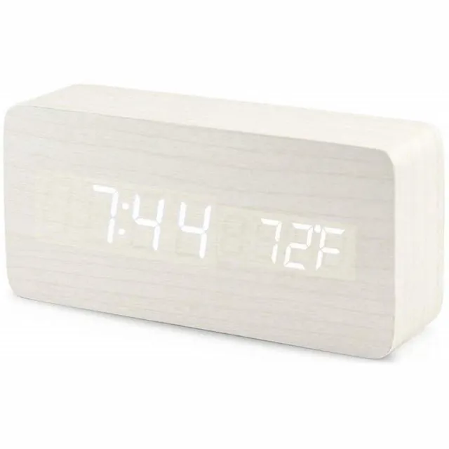 Inf Digitale LED-wekker White