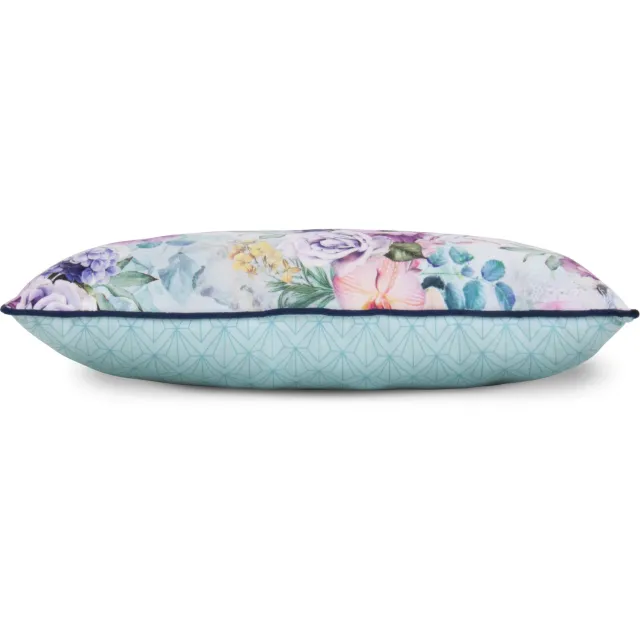 Descanso sierkussen bloemen - 30x60 cm - Multi - 100% Polyester velours