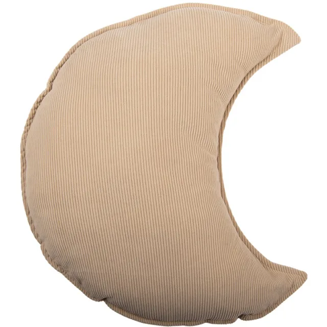 Clayre & Eef Sierkussen Maan 45x5x40 cm Beige Polyester