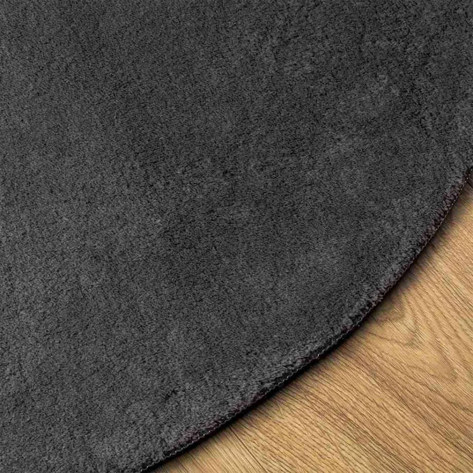 vidaXL Tapijt HUARTE Antraciet 140 x 200 cm 100% Polyester, foto 4