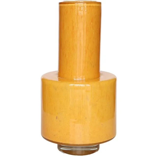 Vase The World Vaas Volta Elite | Geel - Yellow | Mondgeblazen glas | Ø19 x H36 cm