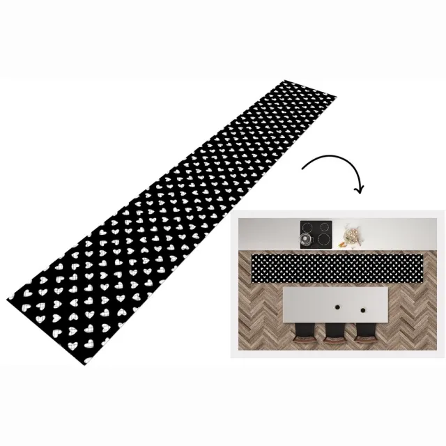 KitchenYeah Keukenloper - Keukenmat - Hart - Design - Geometrie - Patroon - Keuken vloerkleed multicolor