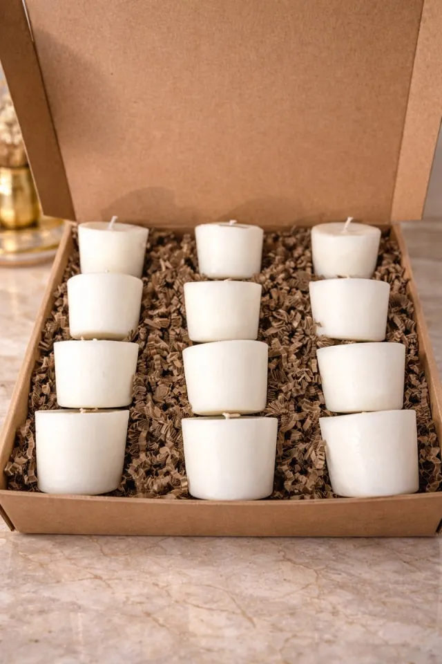 Candle Salon Starter NOODPAKKET NAVULLINGEN KAARSEN | 12 Navullingen creme