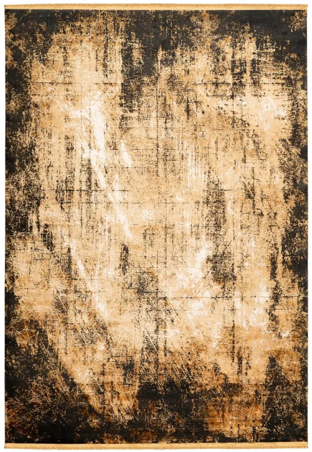 Dutch XXL Laagpolig Vloerkleed | Tapijt | Elysee | Verweerd | Goud | 200x290 cm