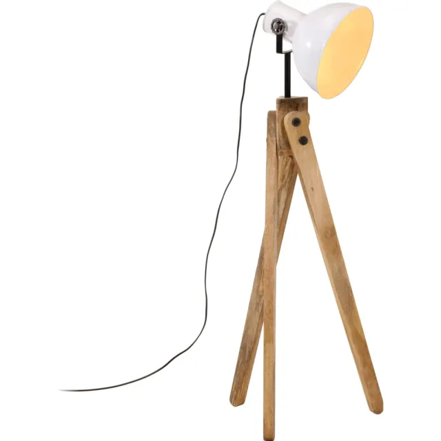 vidaXL Vloerlamp 25 W E27 45x45x120 cm wit