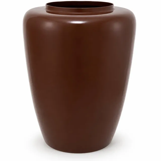 by Mooss Vaas Ø34 x 42 cm - Brown - Hoogglans - Modern - Luxe - Design - Glanzend - Stijlvol - Elegant - Chique - Trendy - Decoratief - Woondecoratie