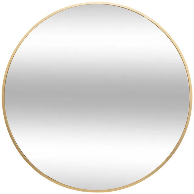 Atmosphera Créateur d'intérieur® Ronde spiegel met metalen lijst 70 cm ALICE Doré
