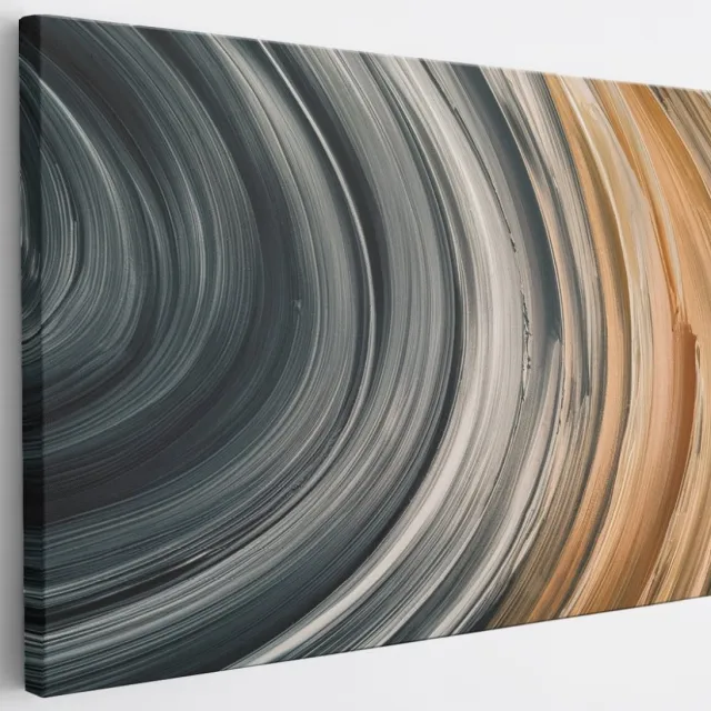 Saammp Canvas Schilderij - Gekleurde cirkels - Abstract - 120x80 - Foto op canvas - Wanddecoratie - Muurdecoratie Woonkamer - Slaapkamer decoratie - Canvas Print Multicolor