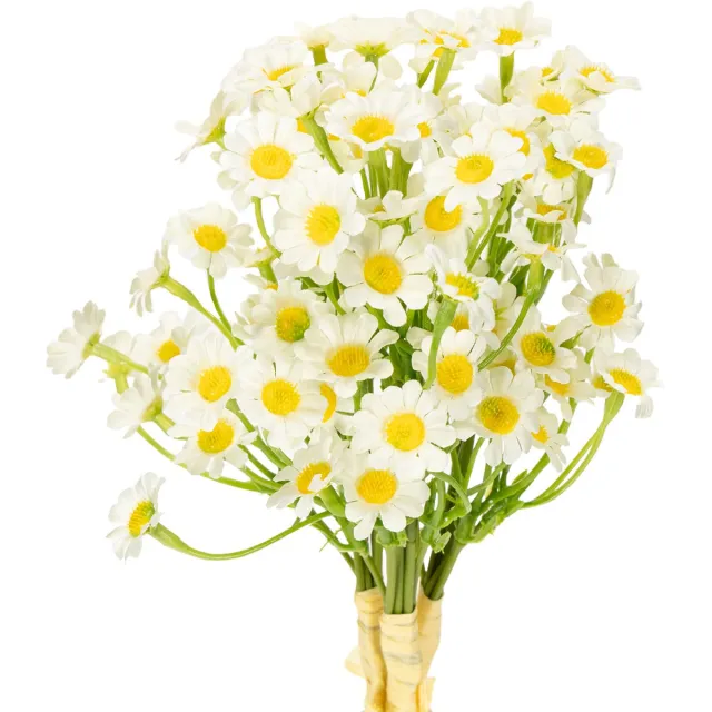 Viana Kunstmatige kamille als boeket bloemen voor natuurlijke en onderhoudsv Wit