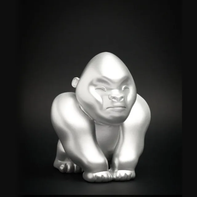 BLOGO Design - Spaarpot Gorilla - zilver