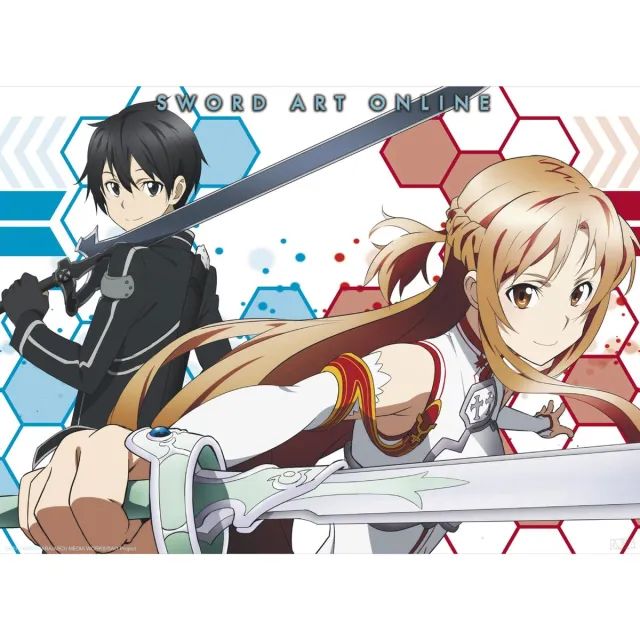 ABYSTYLE Poster Sword Art Online - Asuna and Kirito 2 52x38cm Divers