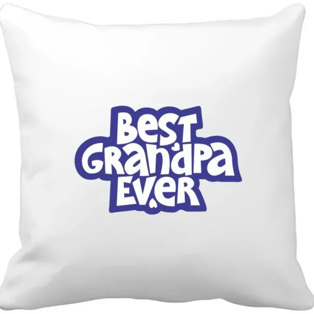 Akyol best granpa ever Kussen hoes - Opa - opa - cadeautje - kado - beste ooit - 40 bij 40 cm Multicolor