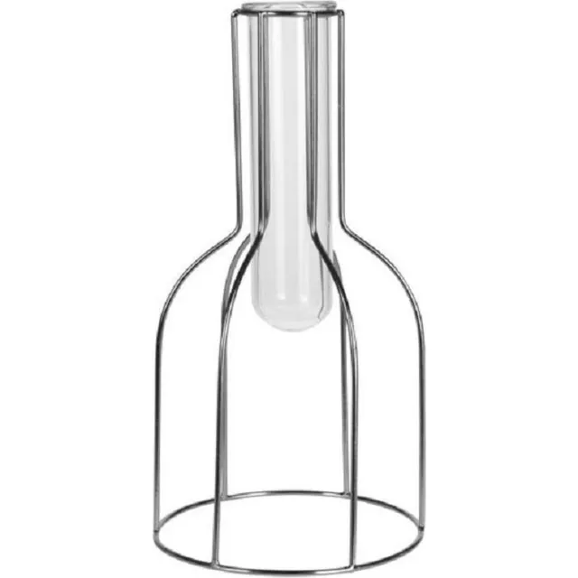 L28 Vaas reageerbuis metaal 27 cm zilver