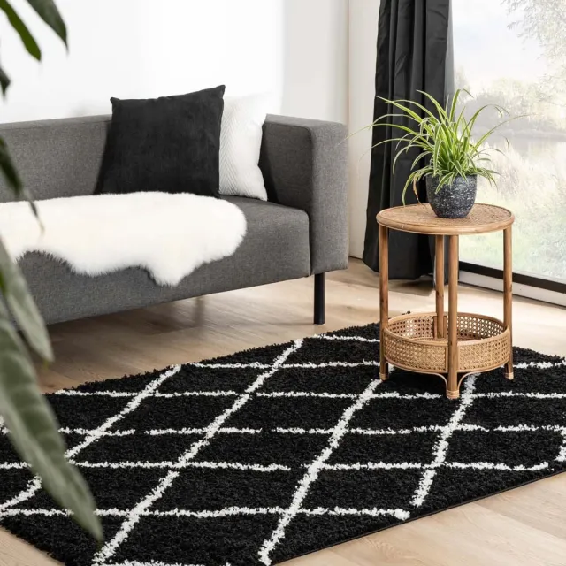 Boho&me Berber vloerkleed - Habitat zwart/wit 240x340