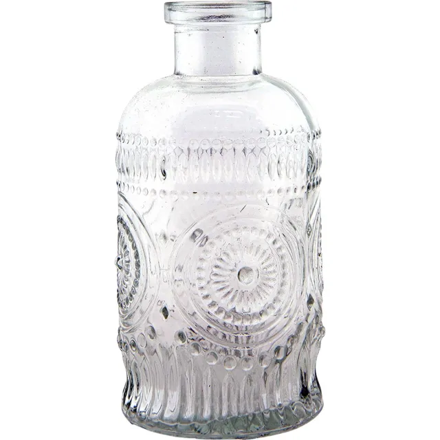 Clayre & Eef Vaas Ø 6x13 cm Glas Transparant