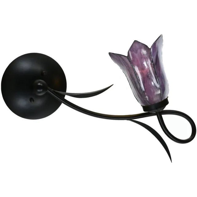 Coloured by Art Tiffany Wandlamp / Plafonnière Lovely Gentian Purple - Art Deco Trade Paars