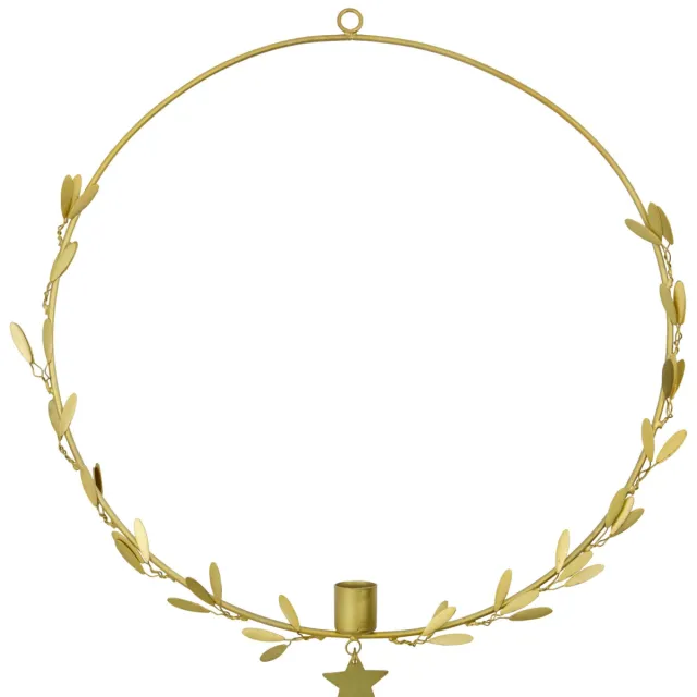 House Doctor kerst kaarshouder Mistel brass finish