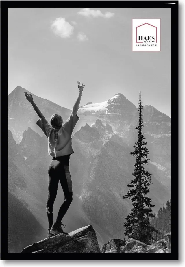 HAES deco Kunststof fotolijst 20x30 zwart Easy Frame - EF4B