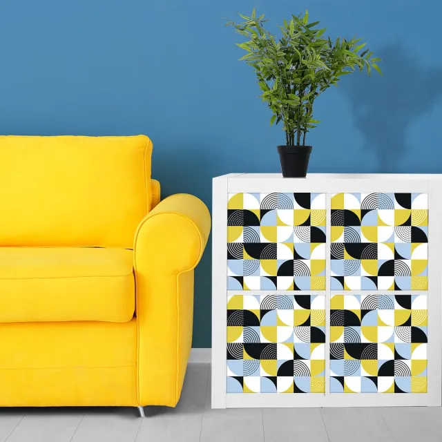 Ambiance Sticker Scandinavische meubelsticker, Hellevi, 60 x 90 cm Multi color