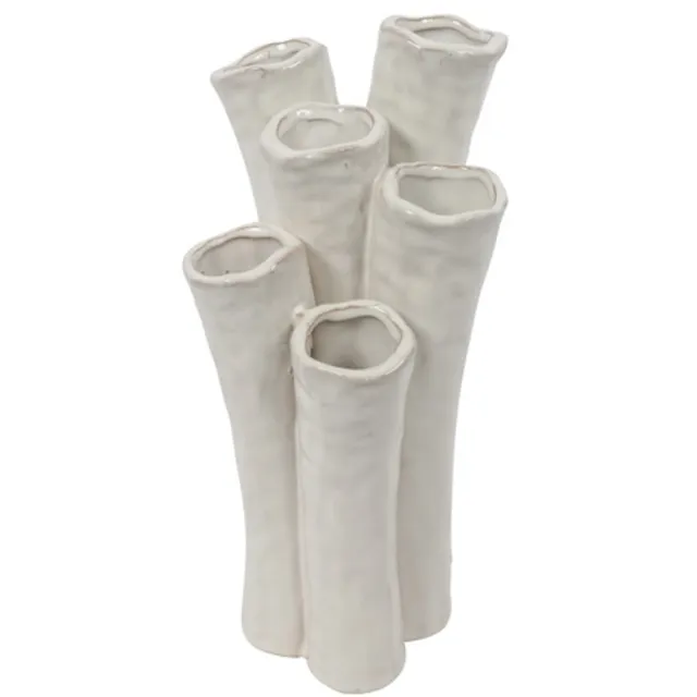 Countryfield Vaas Enix aardew L16B14H31,5CM wit