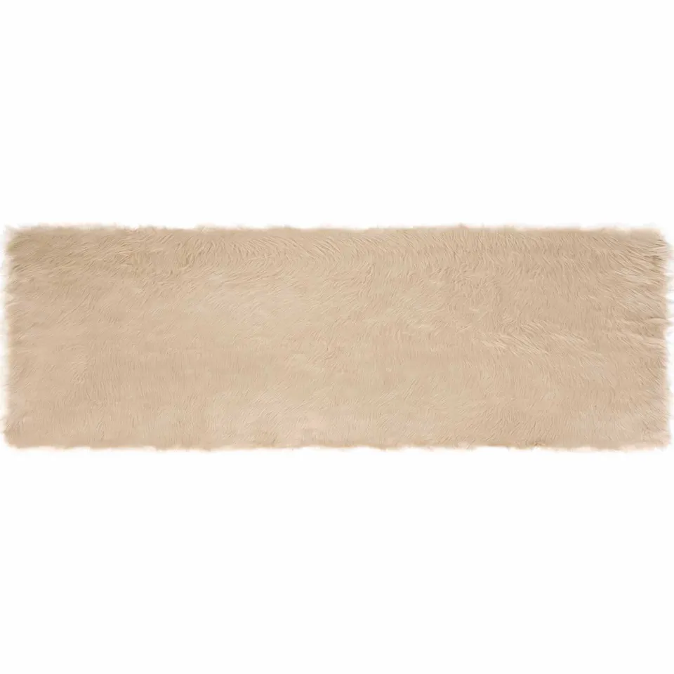 vidaXL Tapijt van imitatie TAFALLA Beige 80 x 250 cm Polyester