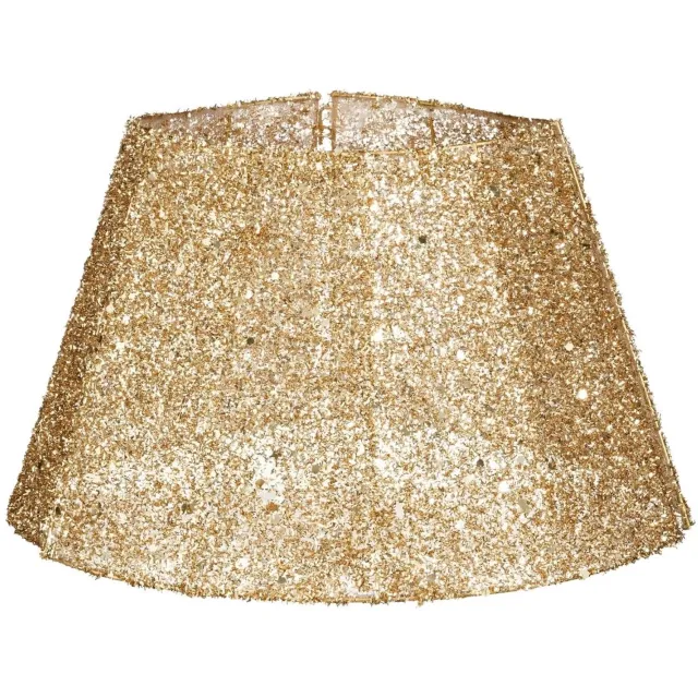 Mica Decorations Opvouwbare Kerstboomrok - h30xd50cm - goud