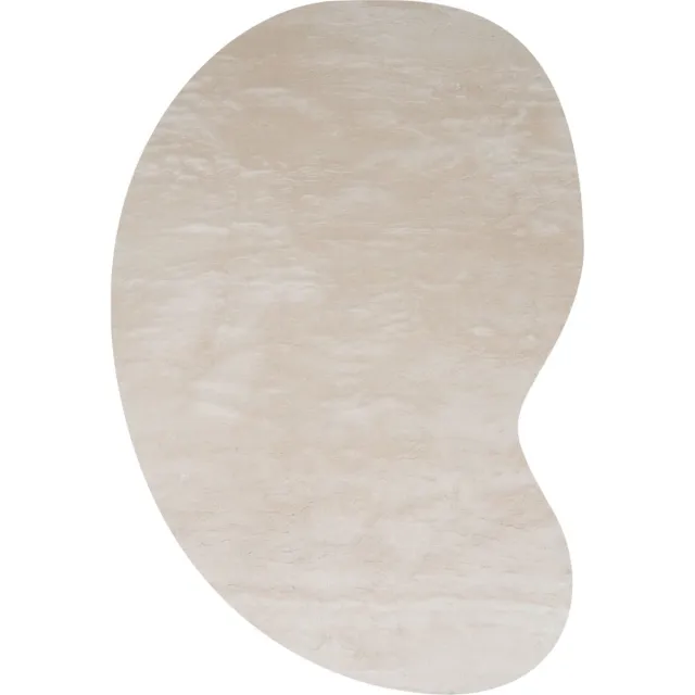 Veer Carpets Vloerkleed Morbido Beige 2212 - Organisch 160 x 230 cm - Extra Hoogpolig Fluffy Vloerkleed in Scandinavische / Hotel Chique Stijl