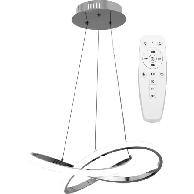 APORI.BE MODERNE LED RING PLAFONDLAMP + AFSTANDSBEDIENING APP390-CP GOUD