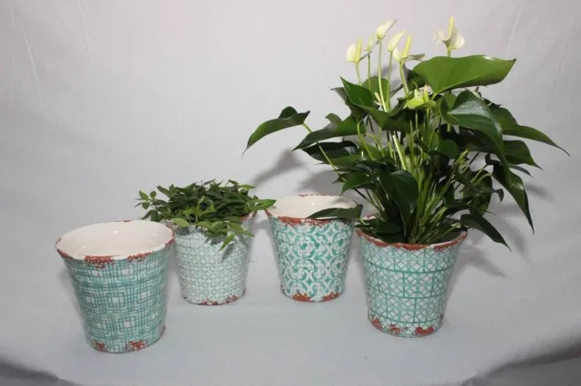 Villa Pottery Jip vaas Yellow 26 x 50 groen