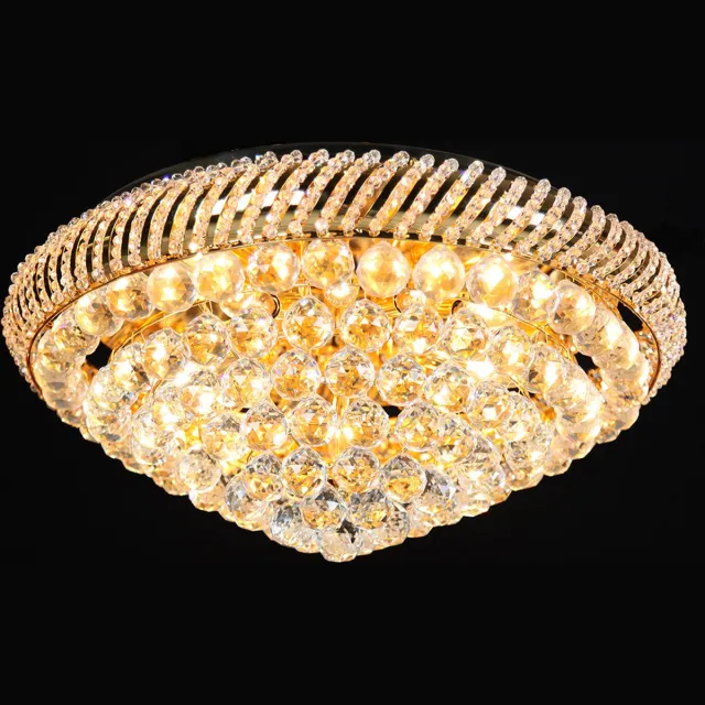 Lumilamp Plafondlamp Kristal Ø 60x25 cm Transparant IJzer