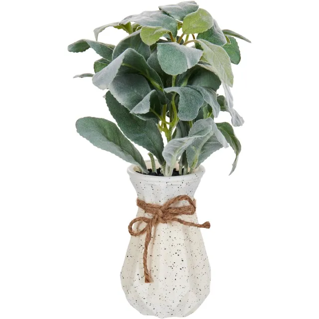 Beliani PEPEROMIA ARGYREIA - Kunstplant - Groen - 30 cm - Synthetisch