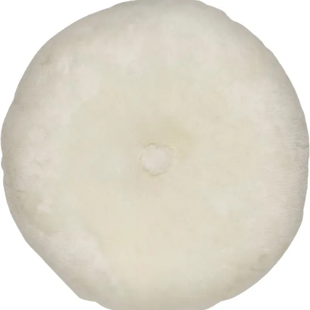 Sheepskin House Mocassin Kussen - Dubbelzijdig - D45 cm White
