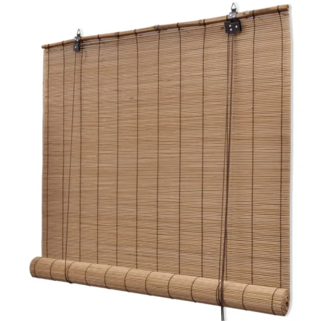vida xl Rolgordijn 80x160 cm bamboe bruin