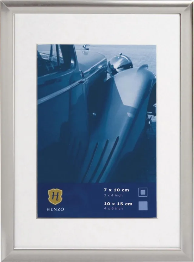 Henzo Fotolijst - Henzo - Portofino - Fotomaat 13x18 cm - Zilver