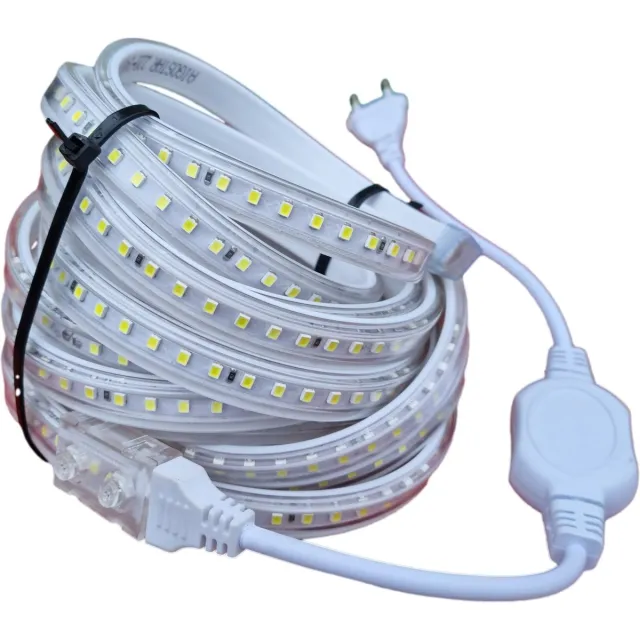 Aigostar LED lichtslang plat 10 meter - Daglichtwit 6500K - 120 LED's/m - IP65 sproeidicht - 230V AC